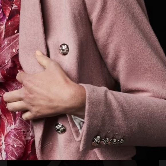 🌸🌺🌷White House Black Market Pink Blazer with Silver Buttons - Picture 6 of 16